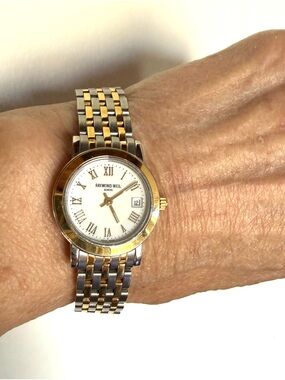Raymond Weil Women's White Dial Two-Tone Stainless Steel Watch 5393